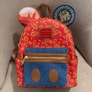 RARE NWT Big Thunder Mountain Red Loungefly Backpack